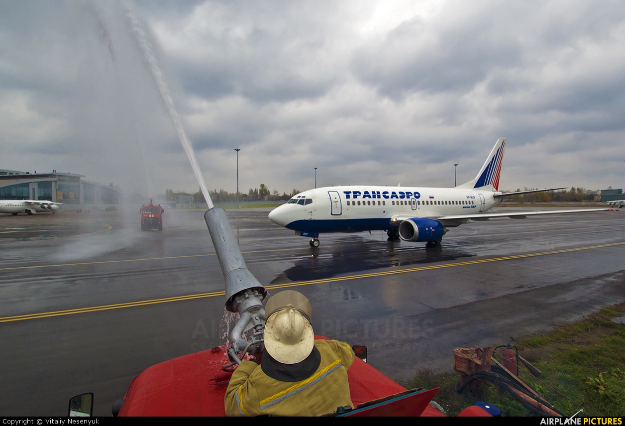 Transaero Airlines VP-BYP aircraft at Kyiv - Zhulyany