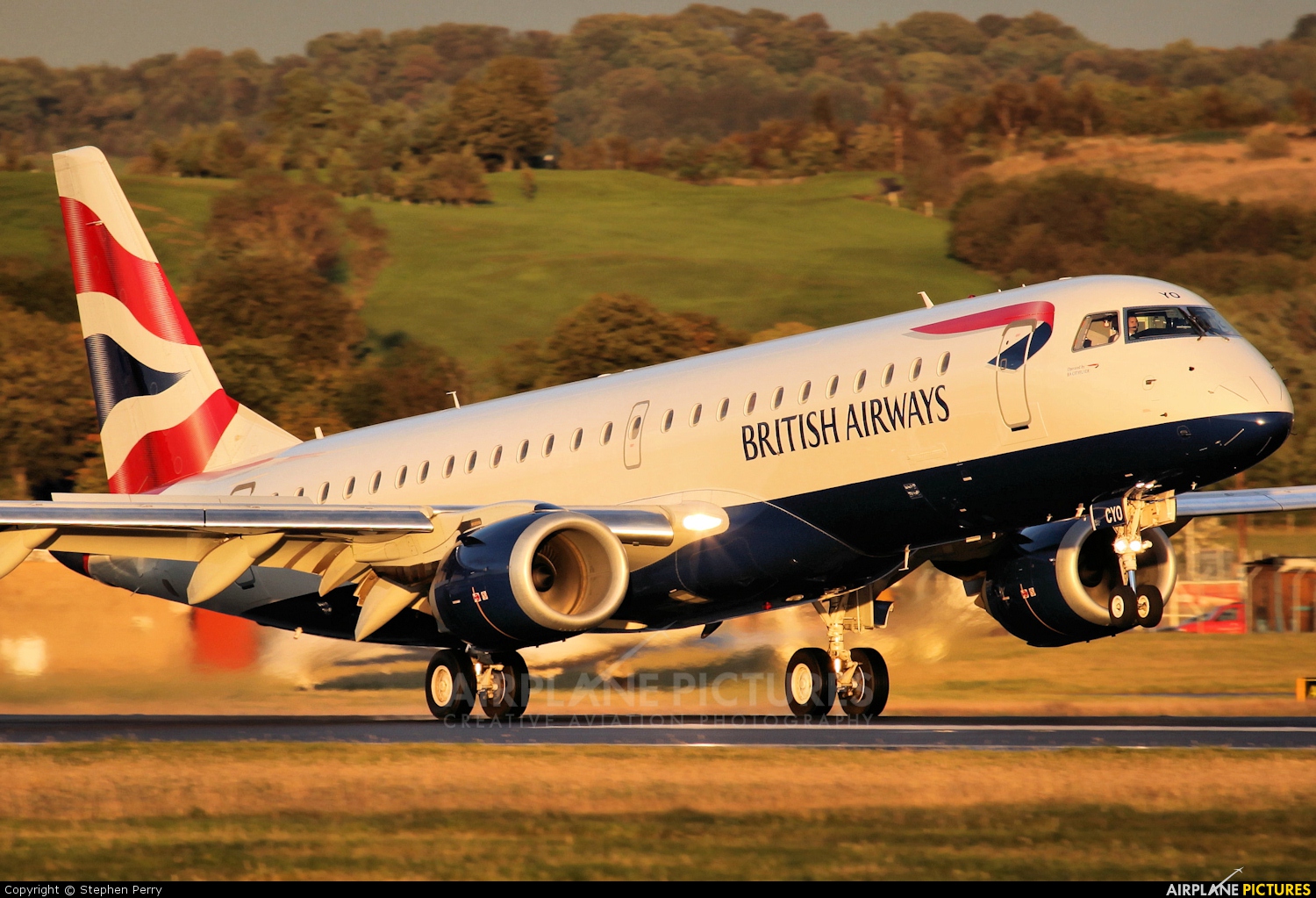 British Airways - City Flyer G-LCYO aircraft at Edinburgh