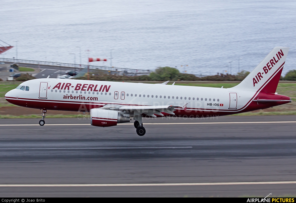 Air Berlin - Belair HB-IOS aircraft at Madeira