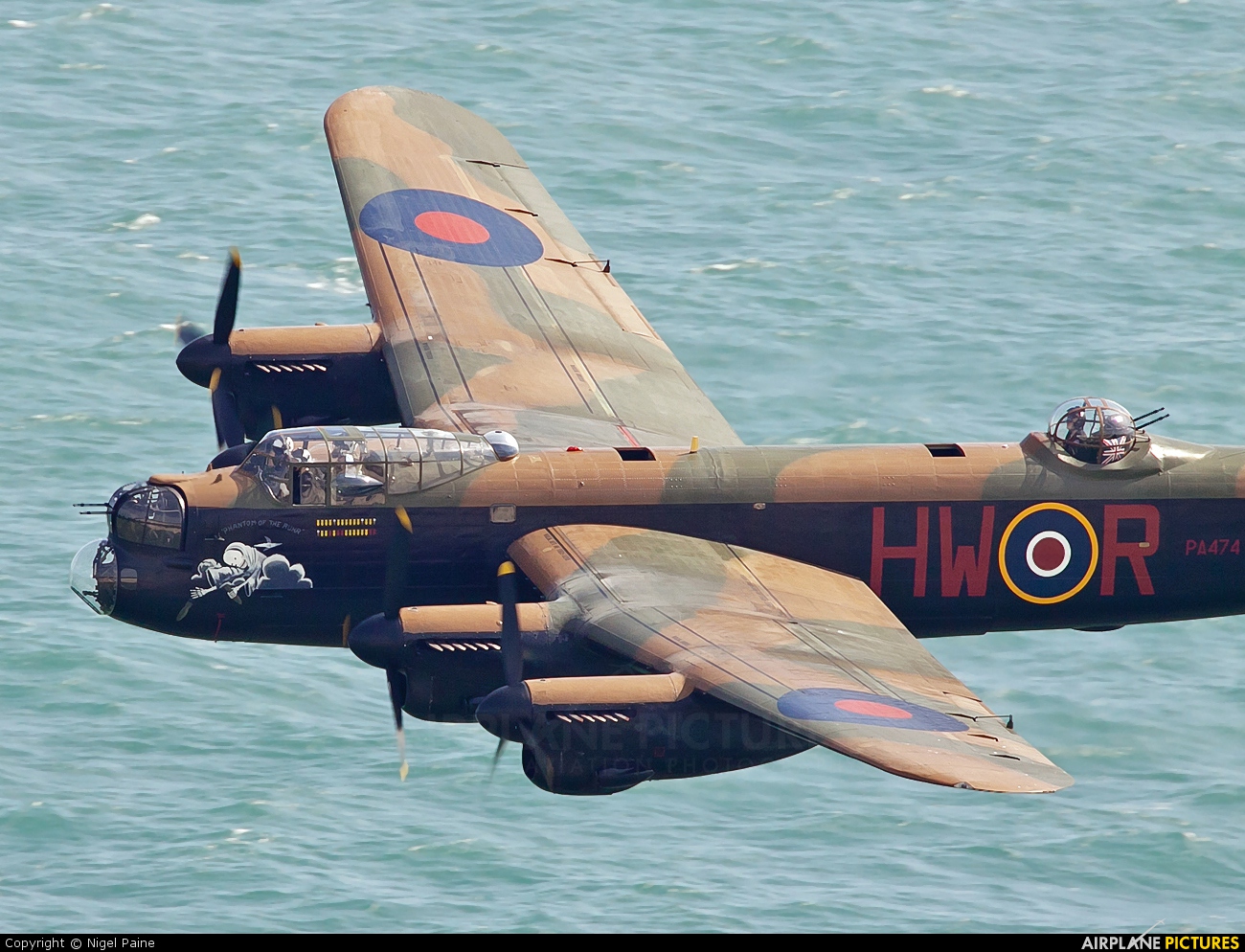 Royal Air Force "Battle of Britain Memorial Flight" PA474 aircraft at Eastbourne - Off-Airport