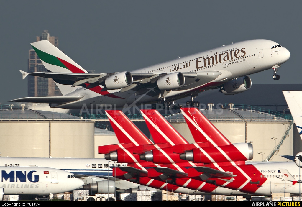 Emirates Airlines A6-EDS aircraft at Amsterdam - Schiphol
