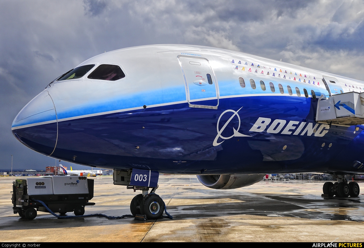 Boeing Company N787BX aircraft at Madrid - Barajas