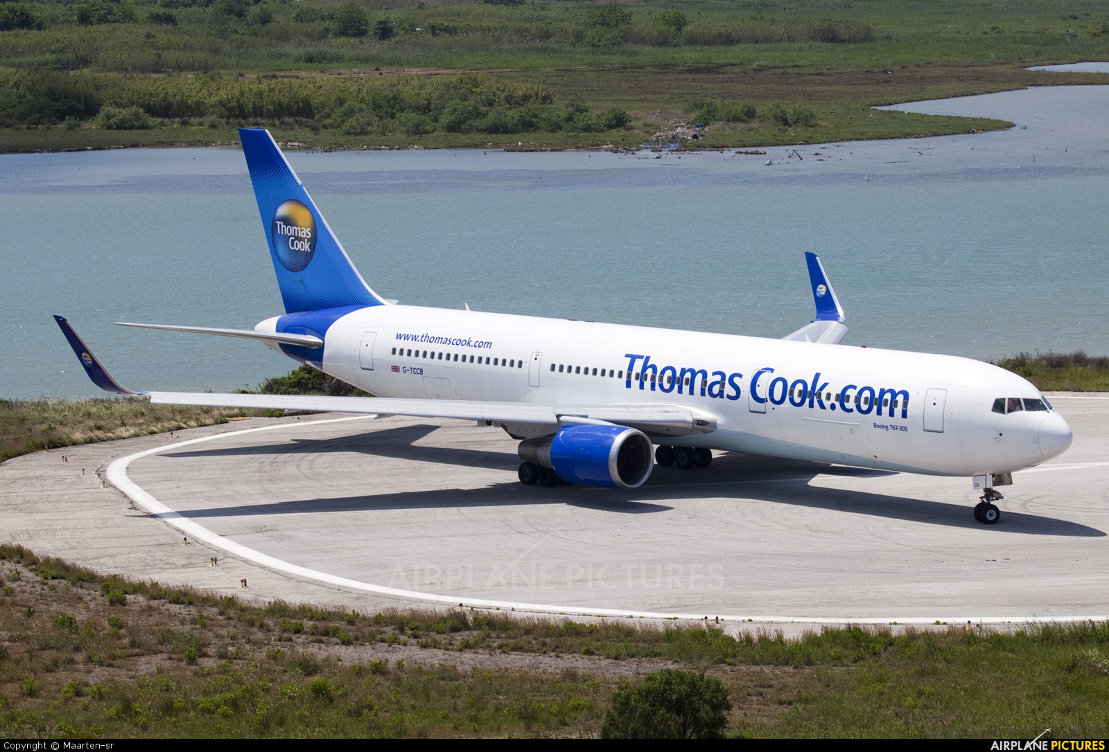 Thomas Cook G-TCCB aircraft at Corfu - Ioannis Kapodistrias