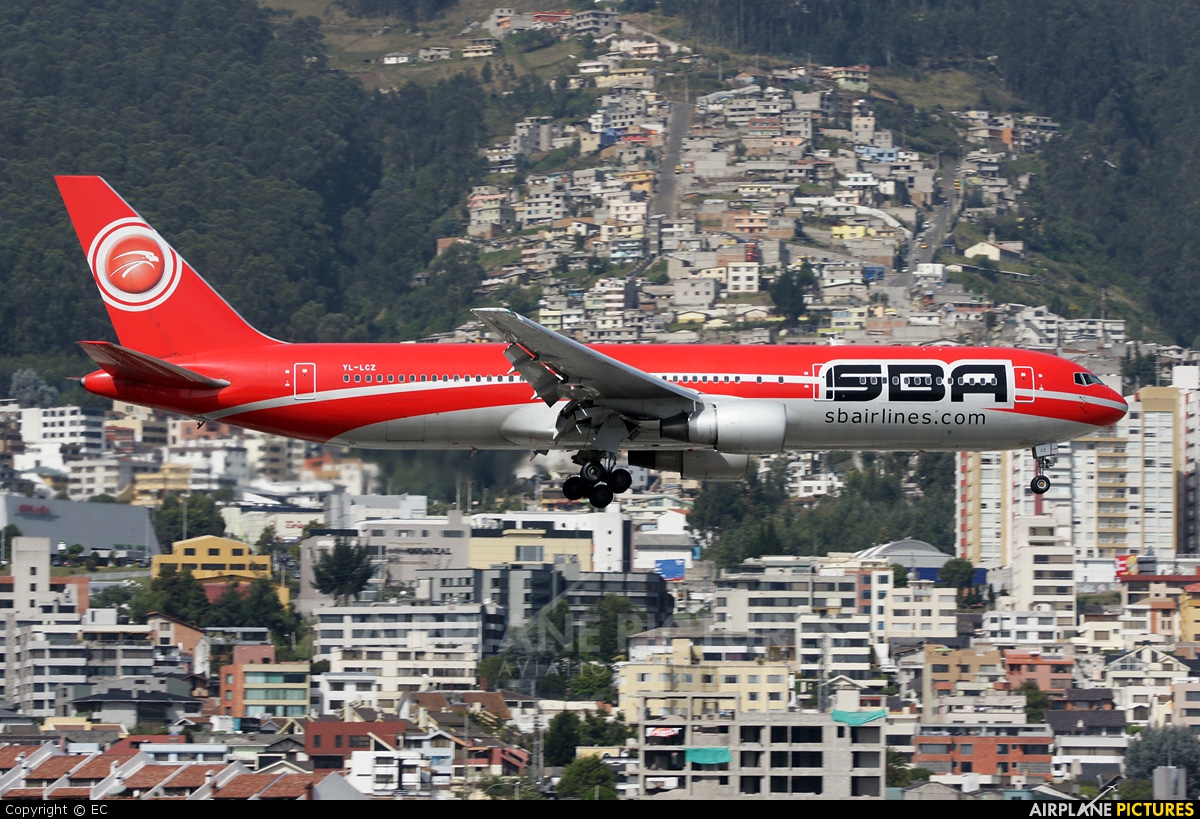 Santa Barbara Airlines YL-LCZ aircraft at Quito - Mariscal Sucre