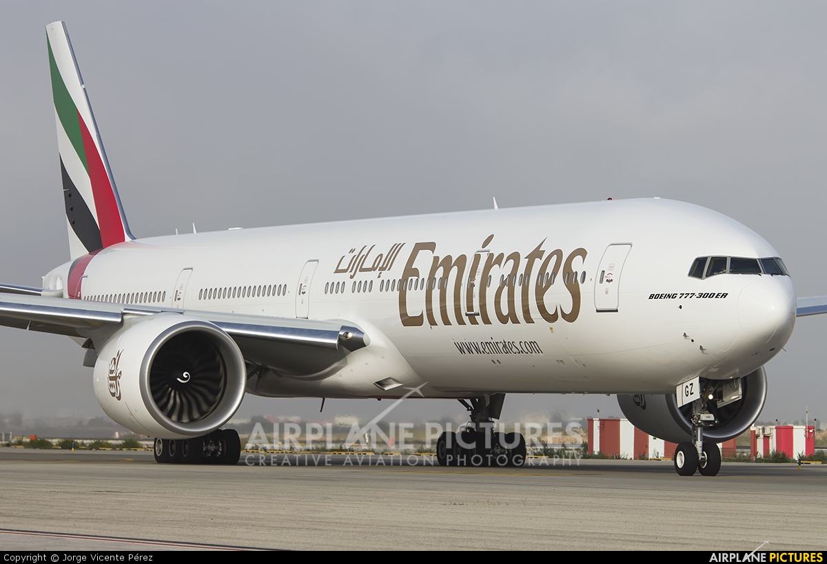 Emirates Airlines A6-EGZ aircraft at Barcelona - El Prat