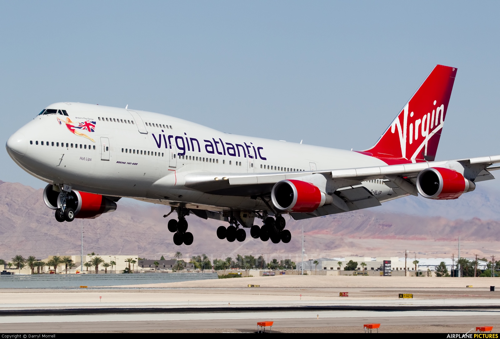 Virgin Atlantic G-VLIP aircraft at Las Vegas - McCarran Intl