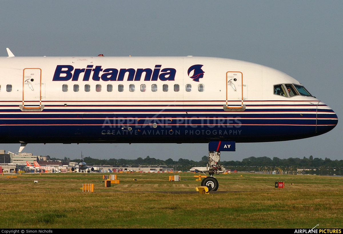Britannia Airways G-BYAY aircraft at London - Gatwick