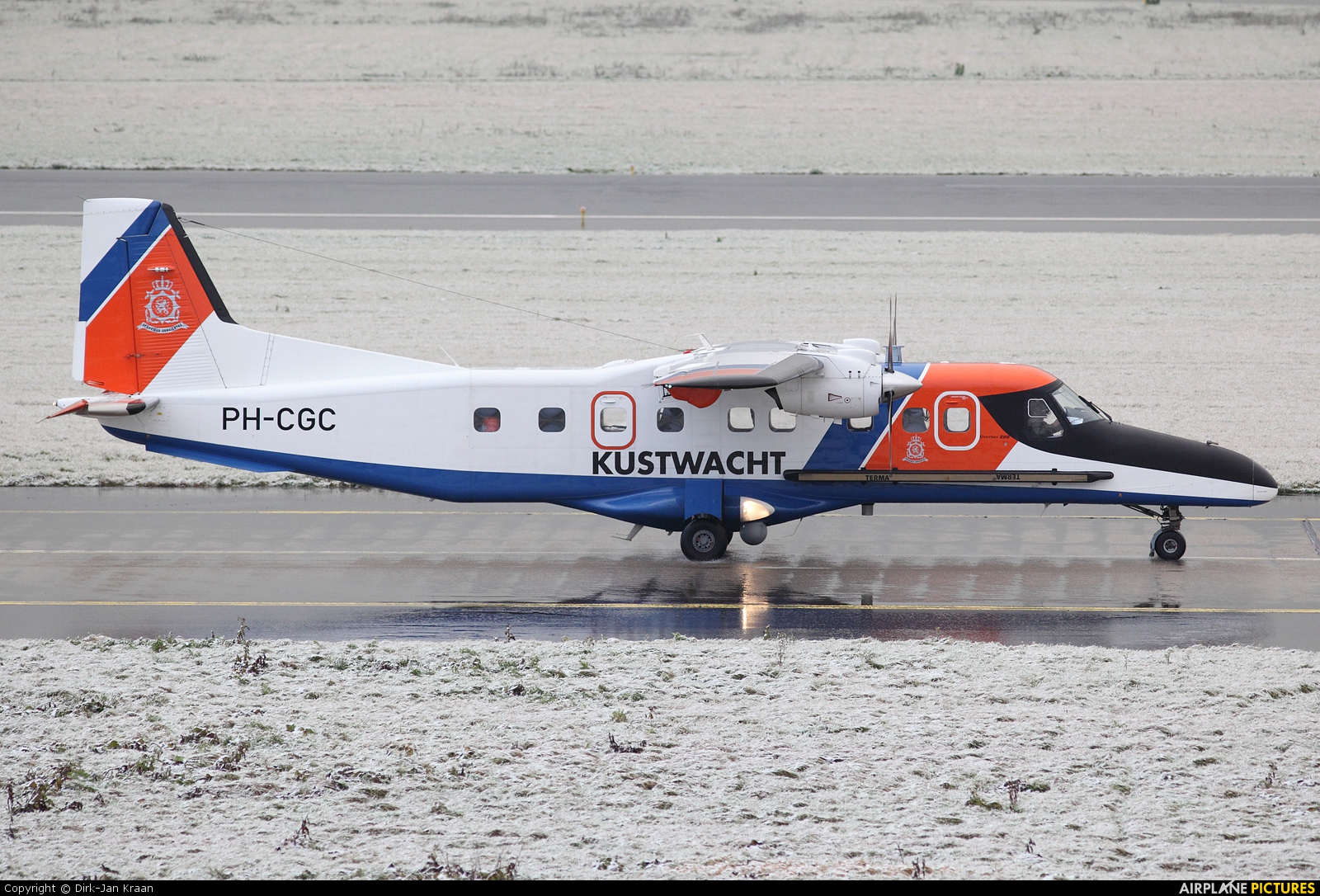 Netherlands - Coastguard PH-CGC aircraft at Amsterdam - Schiphol