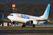 Fly Dubai 737-800 delivery flight via Glasgow title=