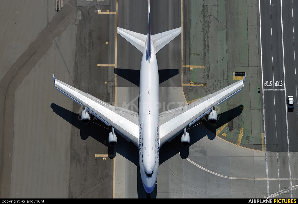 China Airlines B-18215 aircraft at Los Angeles Intl
