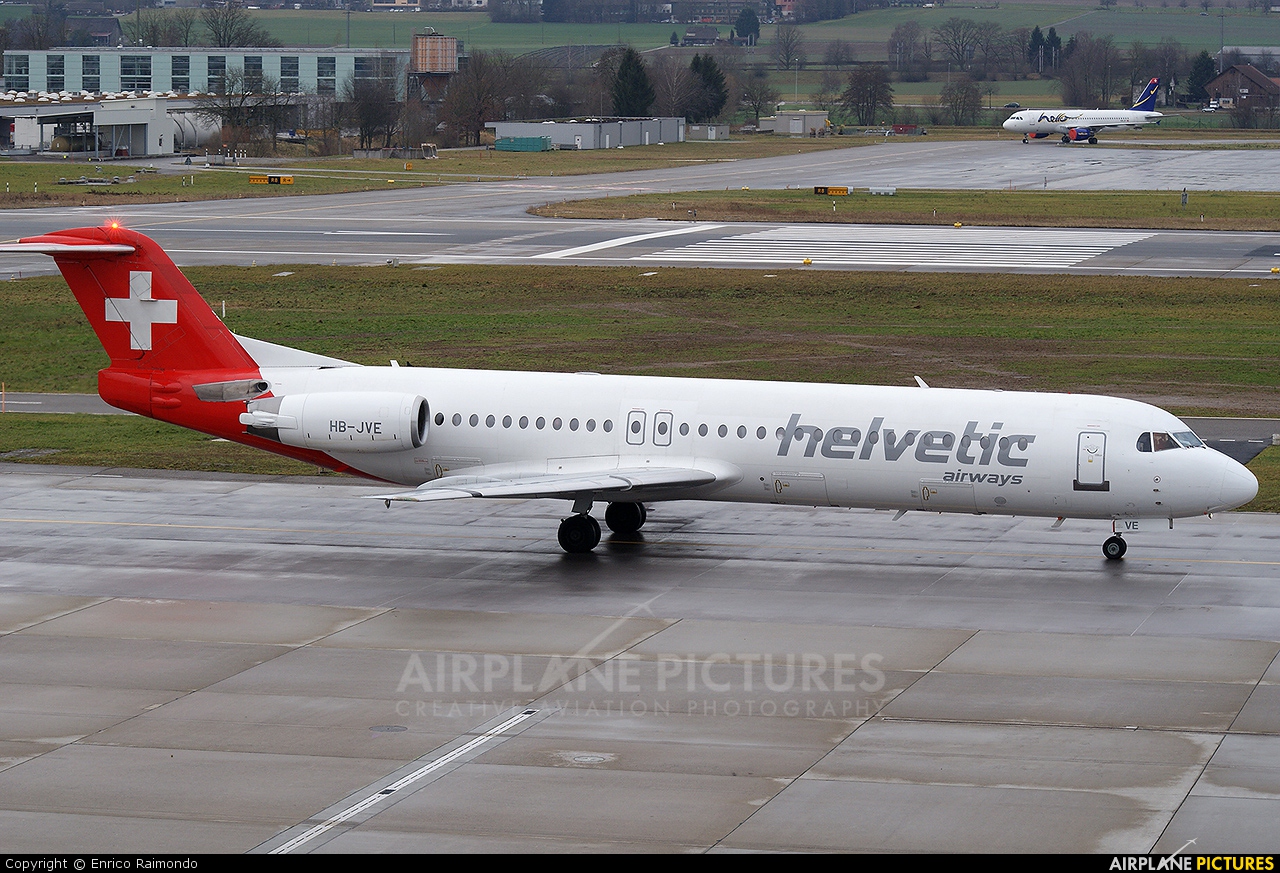 Helvetic Airways HB-JVE aircraft at Zurich