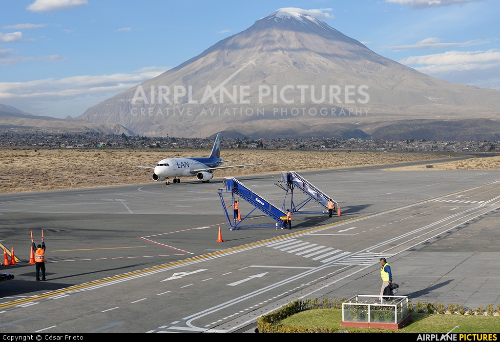 LAN Airlines CC-COZ aircraft at Arequipa - Rodriguez Ballon Intl