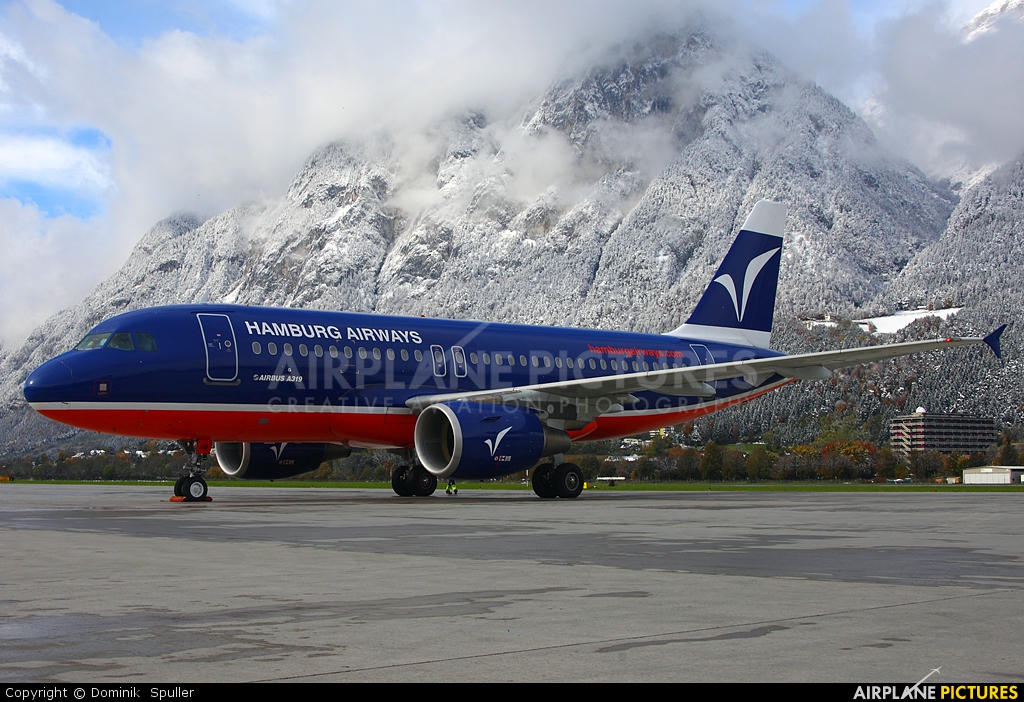Hamburg Airways D-AHHB aircraft at Innsbruck