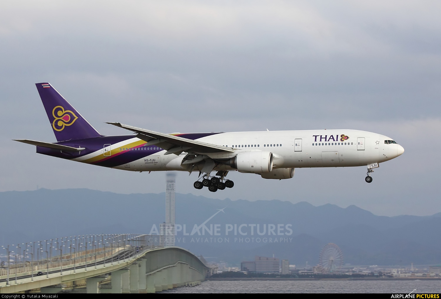Thai Airways HS-TJU aircraft at Kansai Intl