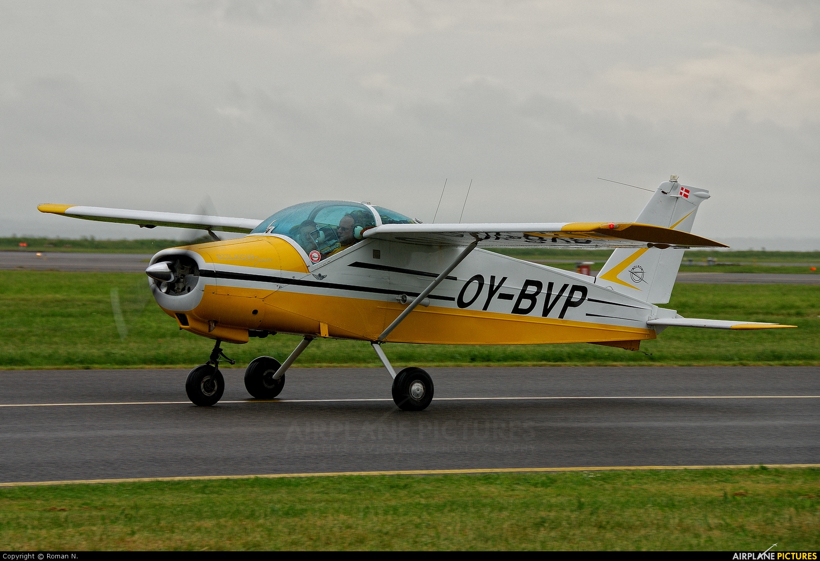 Private OY-BVP aircraft at Aalborg