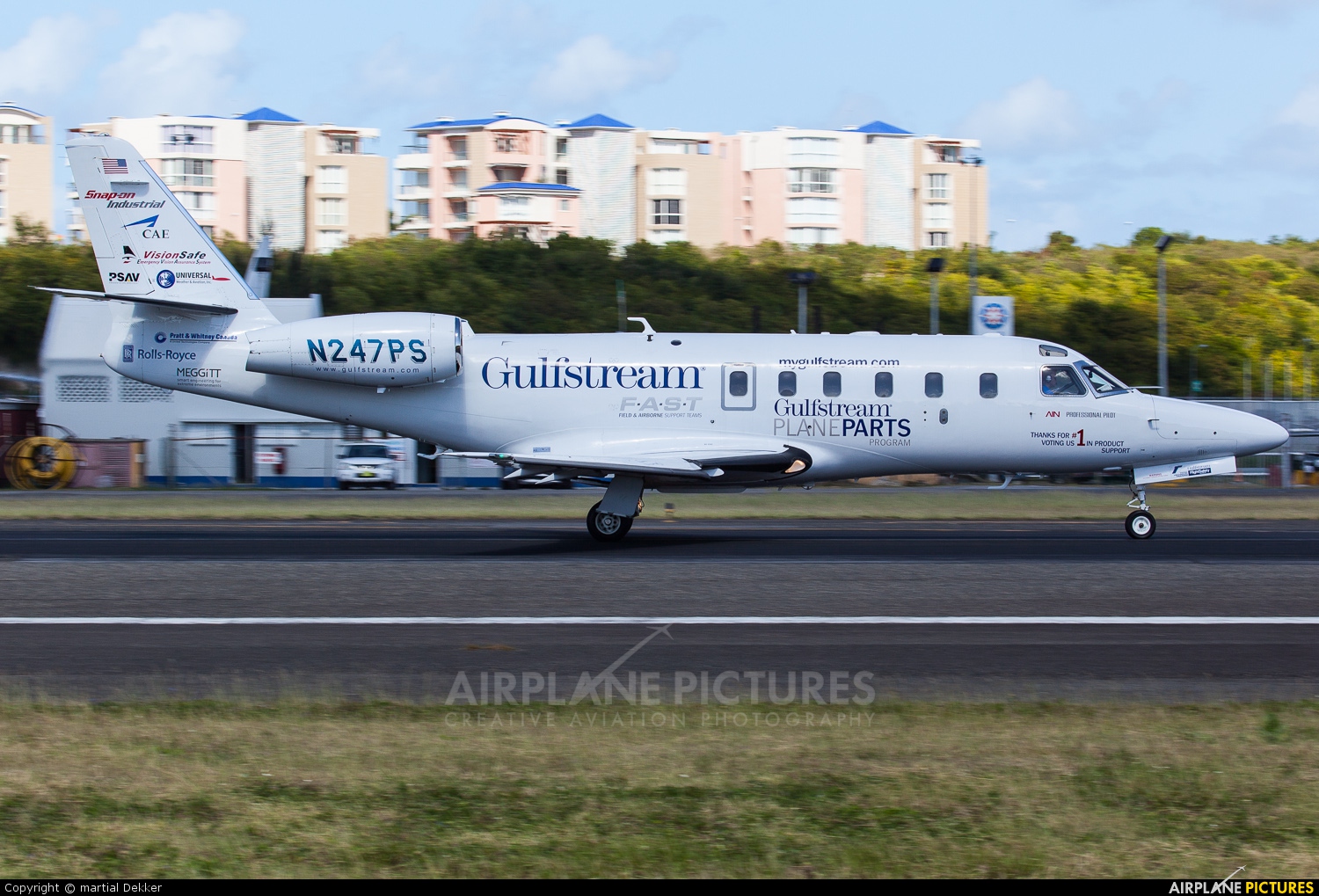 Gulfstream Aerospace Service Corp N247PS aircraft at Sint Maarten - Princess Juliana Intl