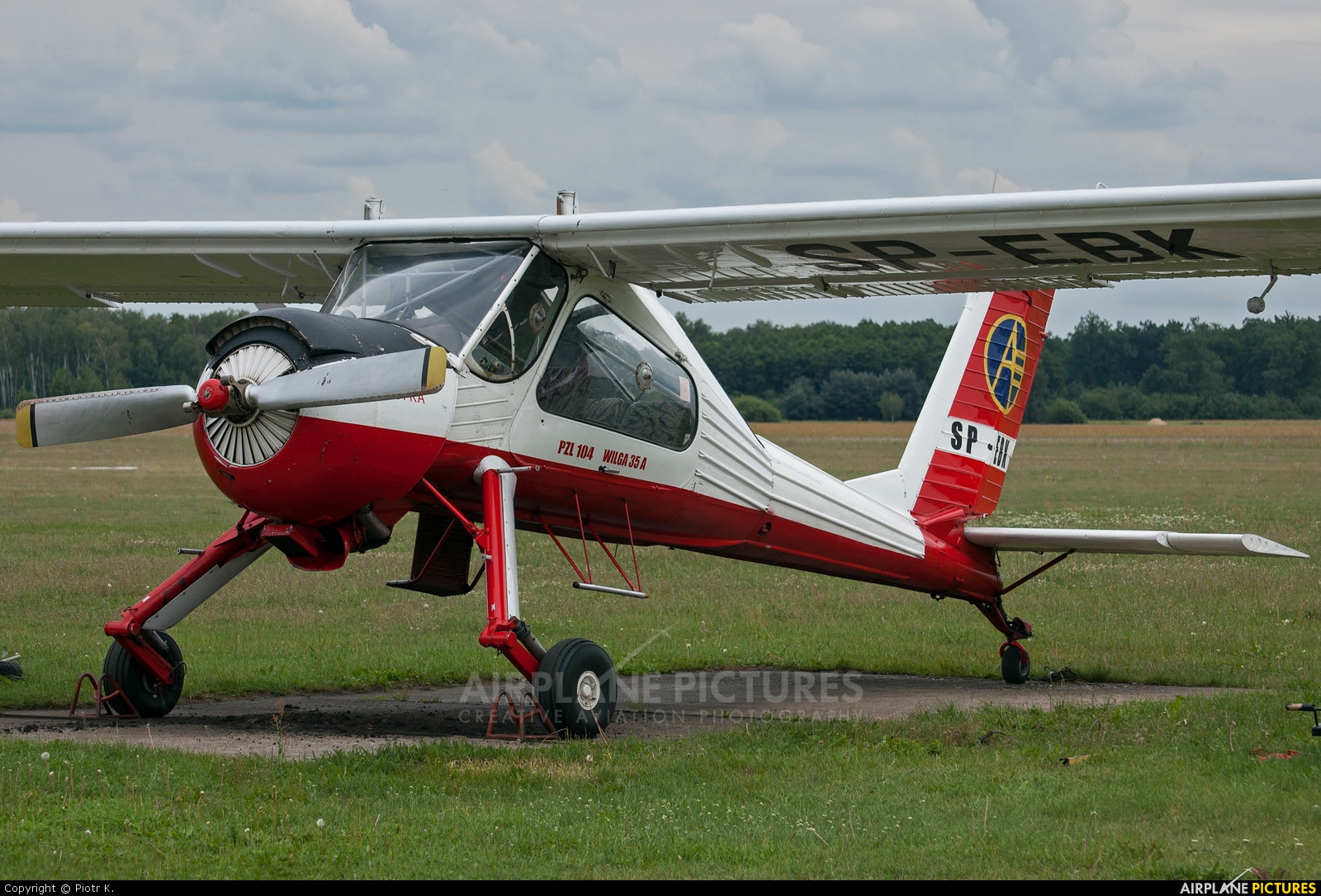 Aeroklub Polski SP-EBK aircraft at Włocławek - Kruszyn