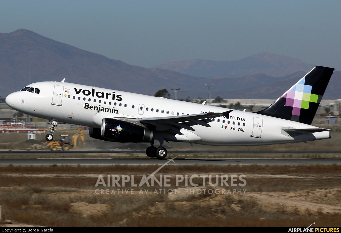Volaris XA-VOB aircraft at Tijuana Intl