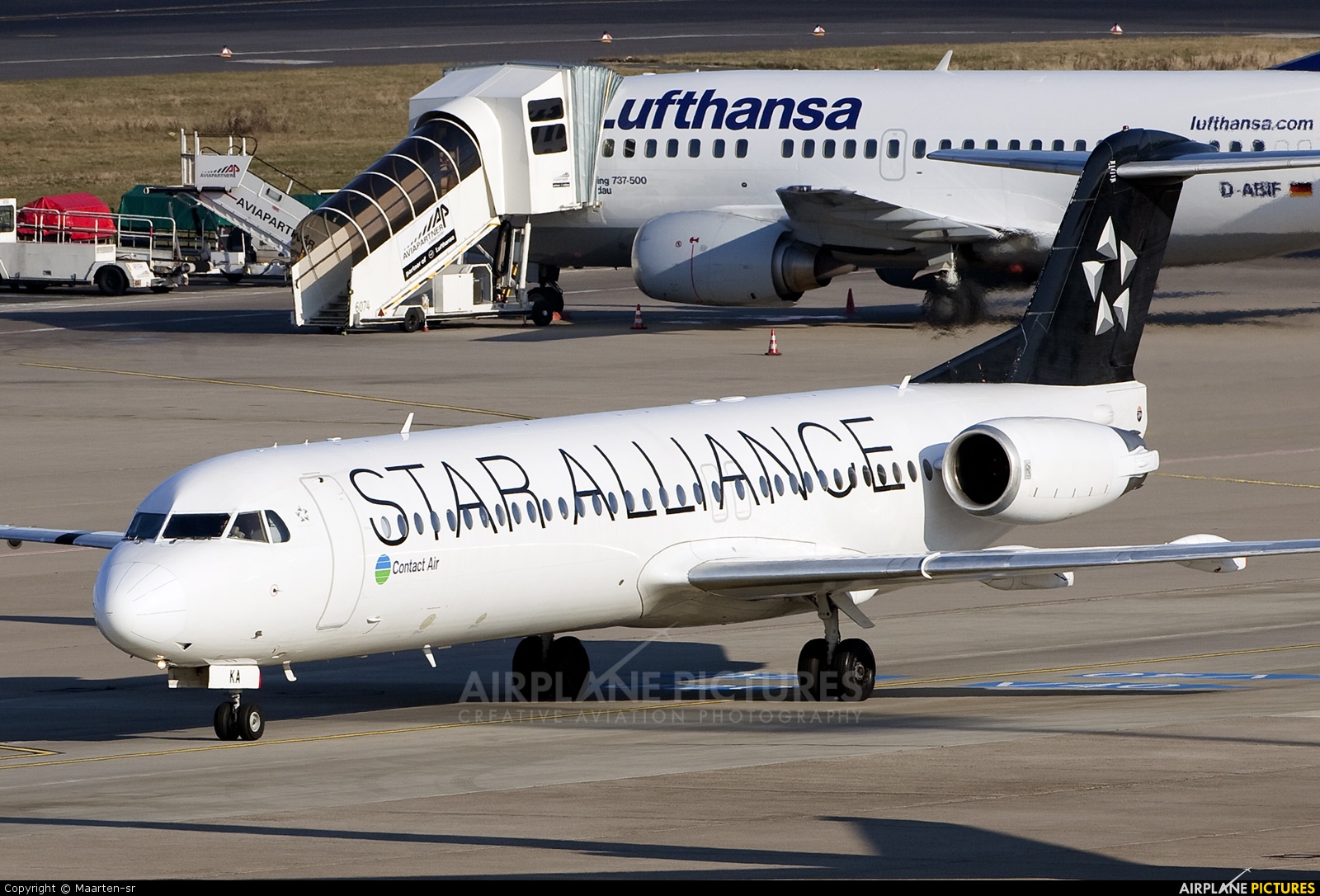 Contact Air - Lufthansa Regional D-AFKA aircraft at Düsseldorf