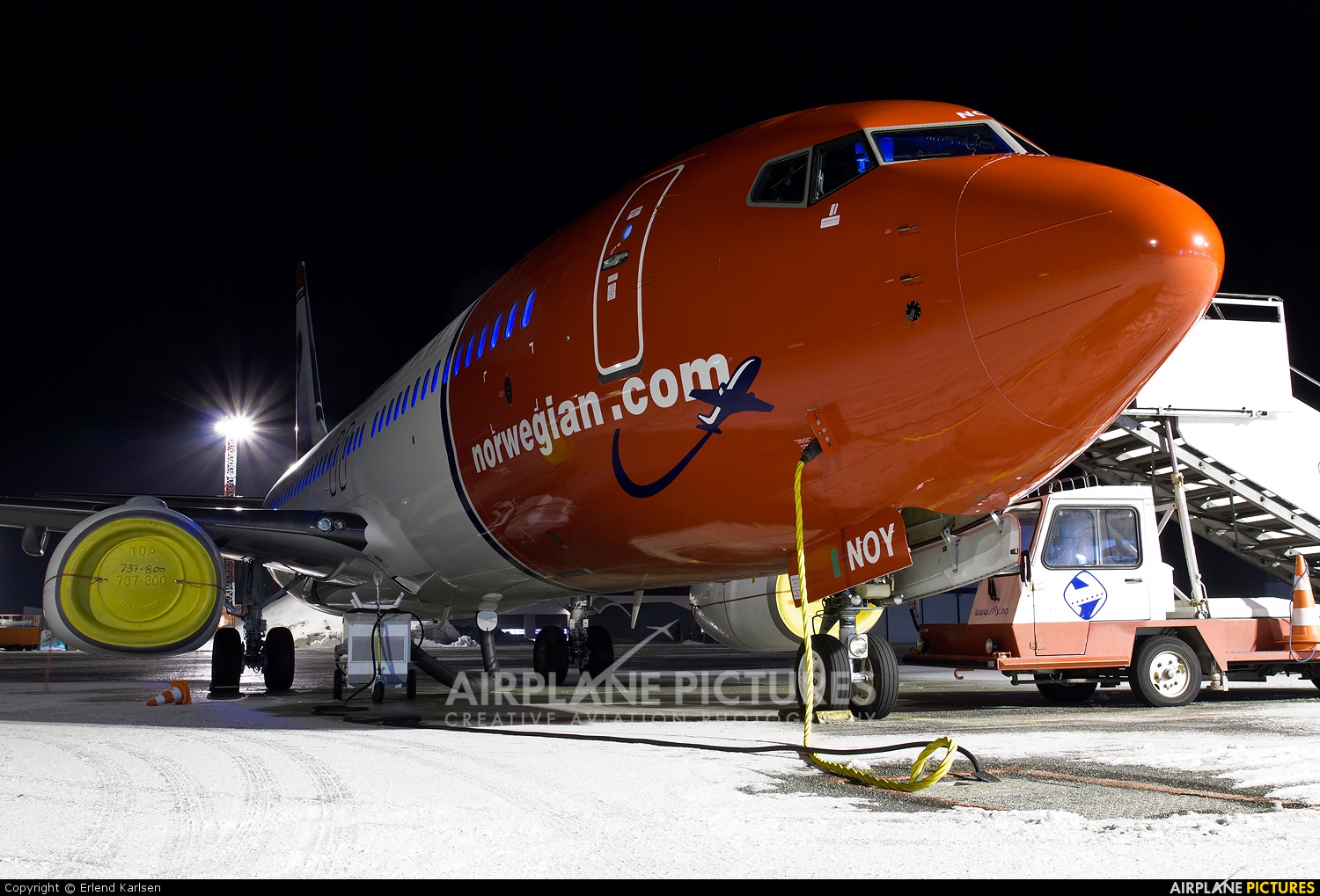 Norwegian Air Shuttle LN-NOY aircraft at Trondheim - Vaernes