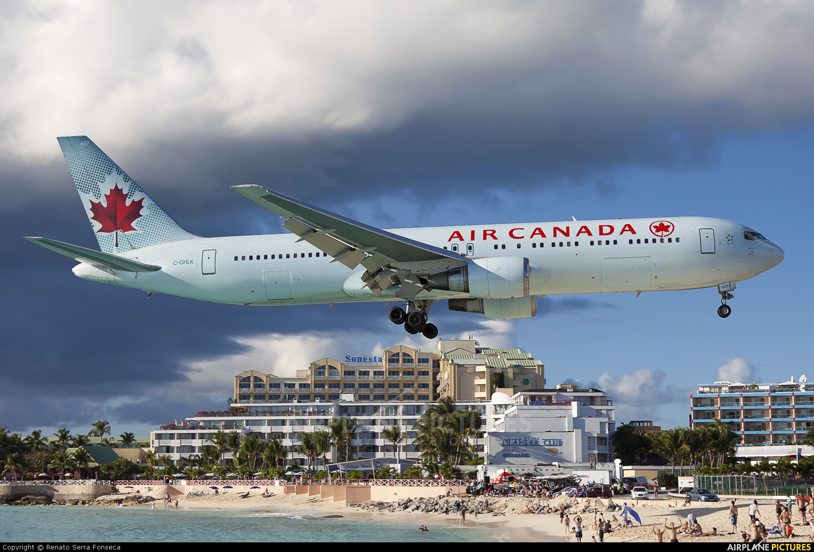 Air Canada C-GHLK aircraft at Sint Maarten - Princess Juliana Intl