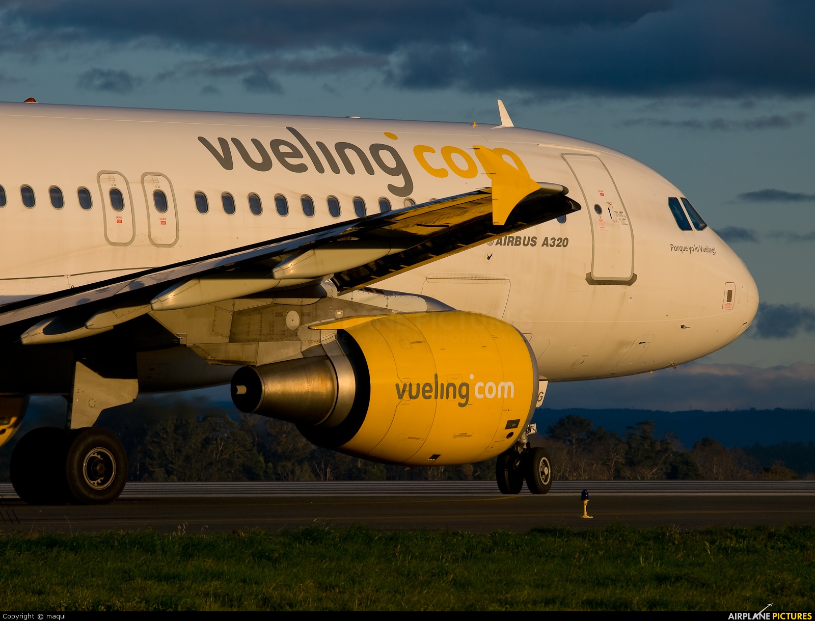 Vueling Airlines EC-JFG aircraft at La Coruña