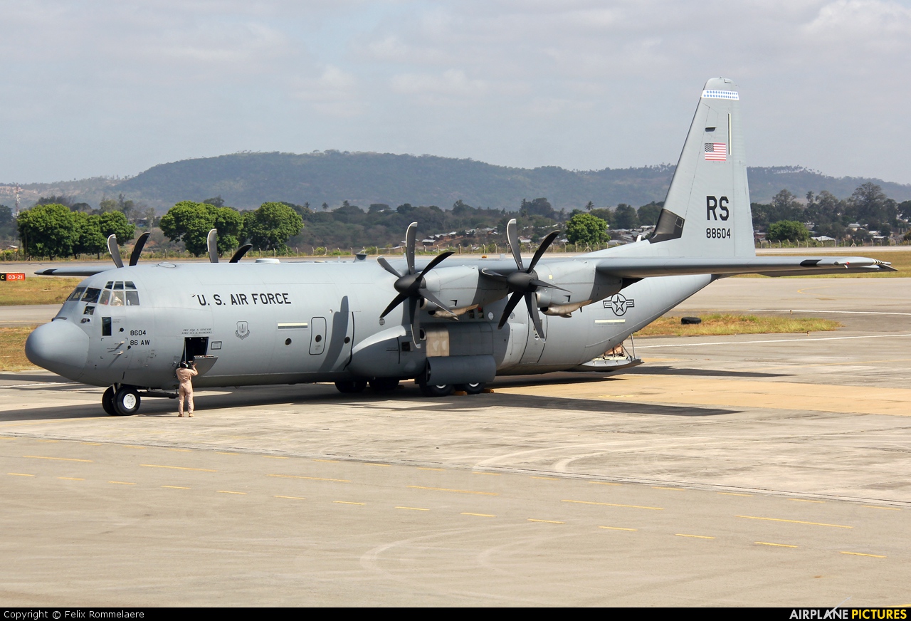 USA - Air Force 08-8604 aircraft at Mombasa - Moi Intl