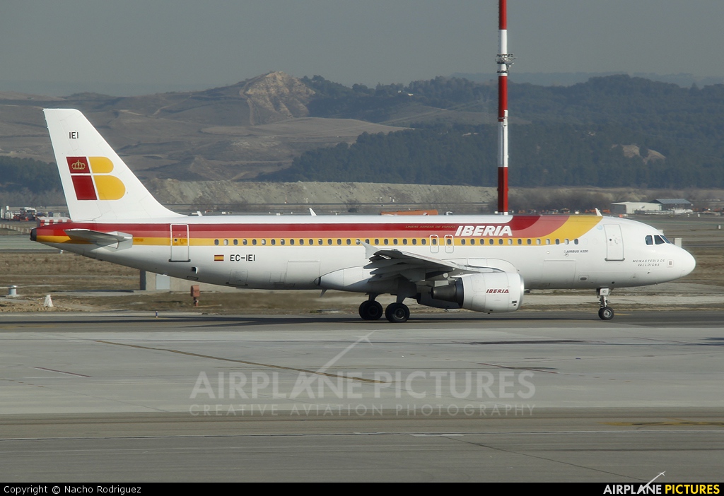 Iberia EC-IEI aircraft at Madrid - Barajas