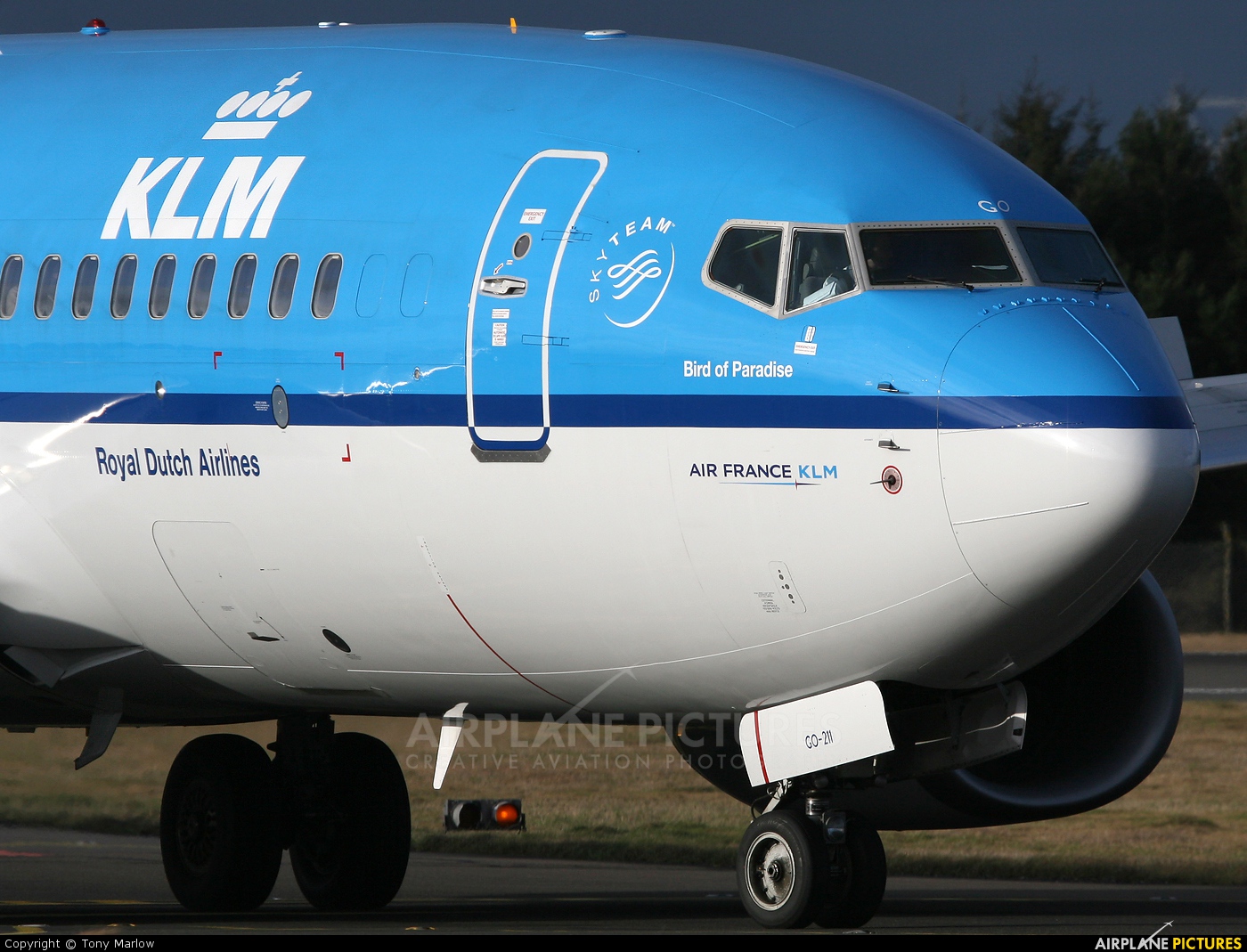 KLM PH-BGO aircraft at Edinburgh