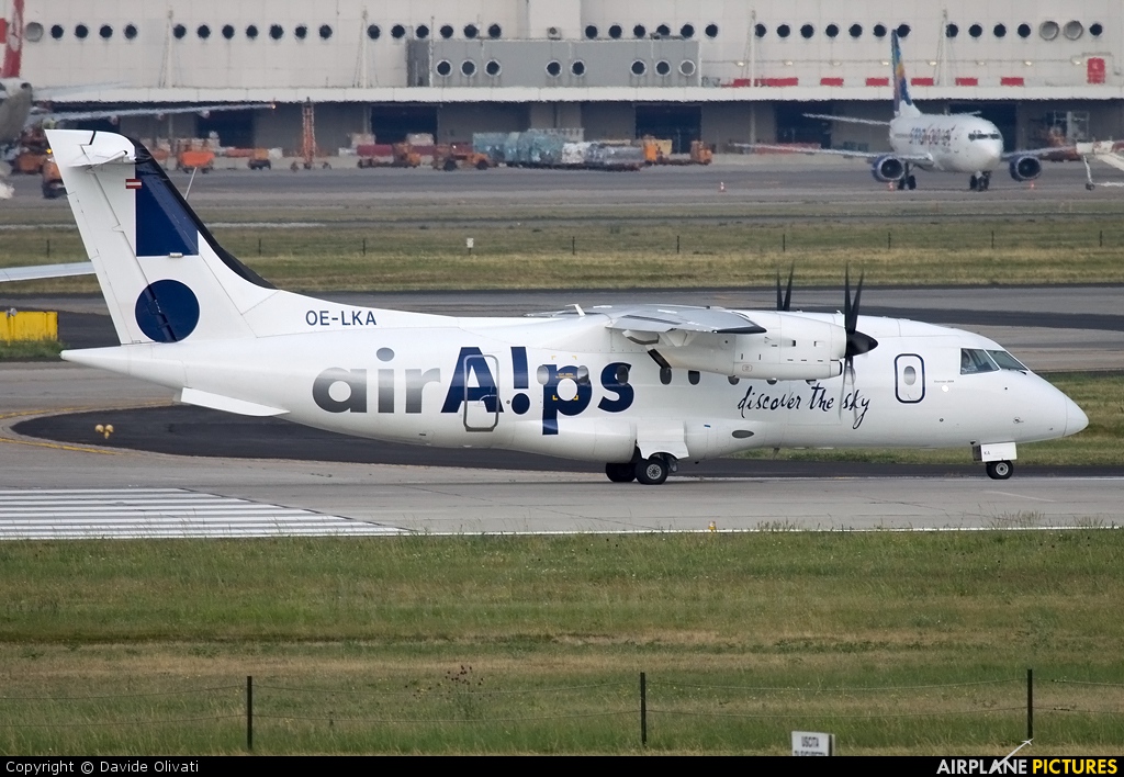Air Alps OE-LKA aircraft at Milan - Malpensa