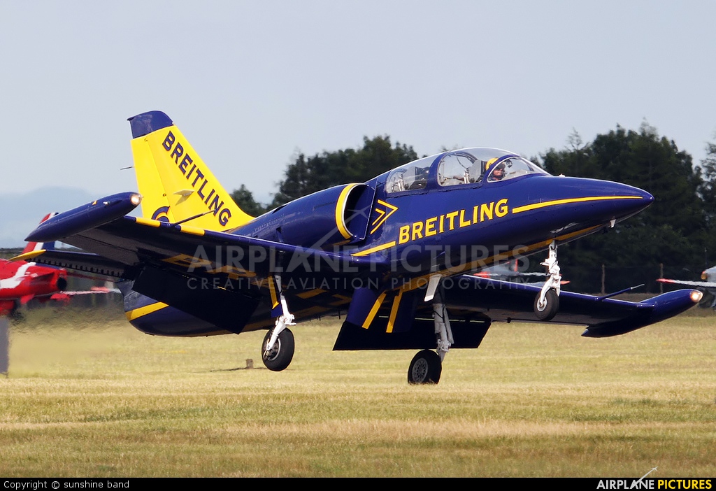 Breitling Jet Team ES-YLF aircraft at Waddington