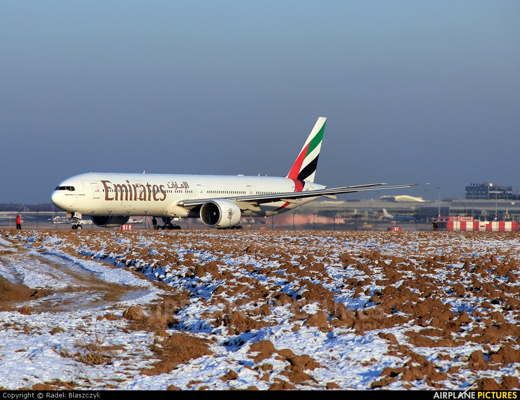 Emirates Airlines A6-EBC aircraft at Prague - Václav Havel