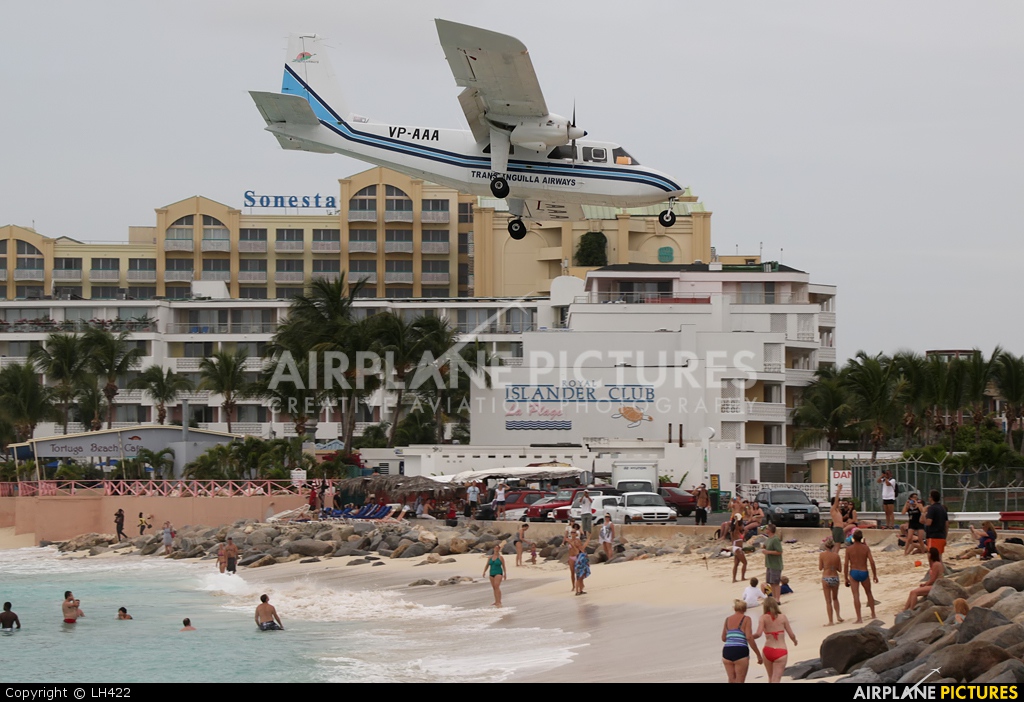 Trans Anguilla Airways VP-AAA aircraft at Sint Maarten - Princess Juliana Intl