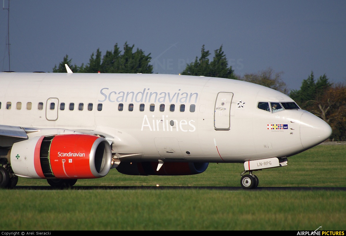 SAS - Scandinavian Airlines LN-RPG aircraft at Dublin