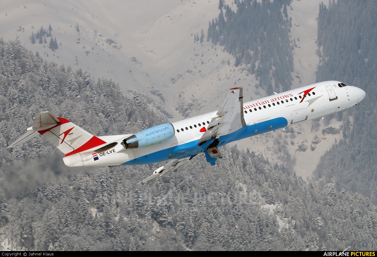Austrian Airlines/Arrows/Tyrolean OE-LVE aircraft at Innsbruck