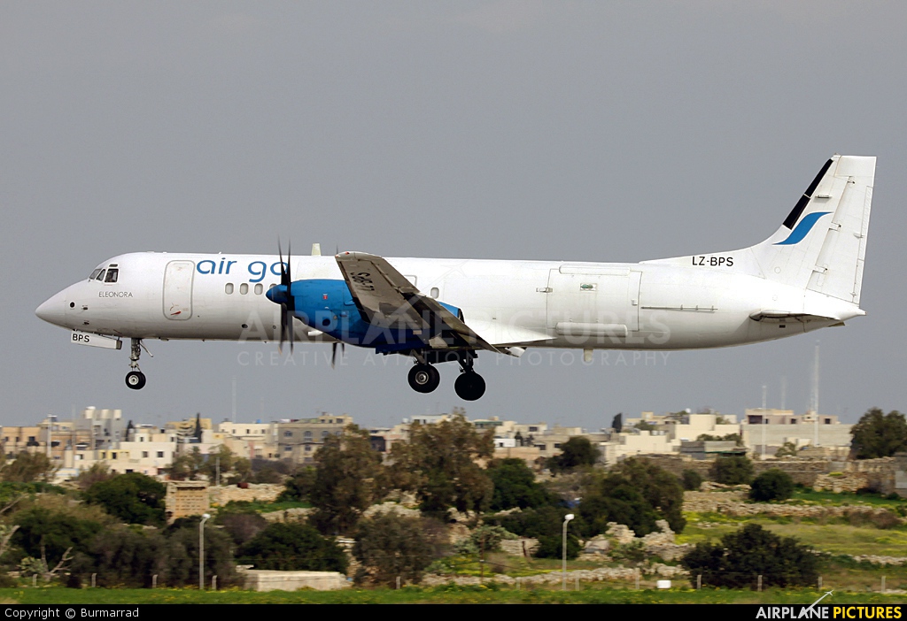 Air Go LZ-BPS aircraft at Malta Intl