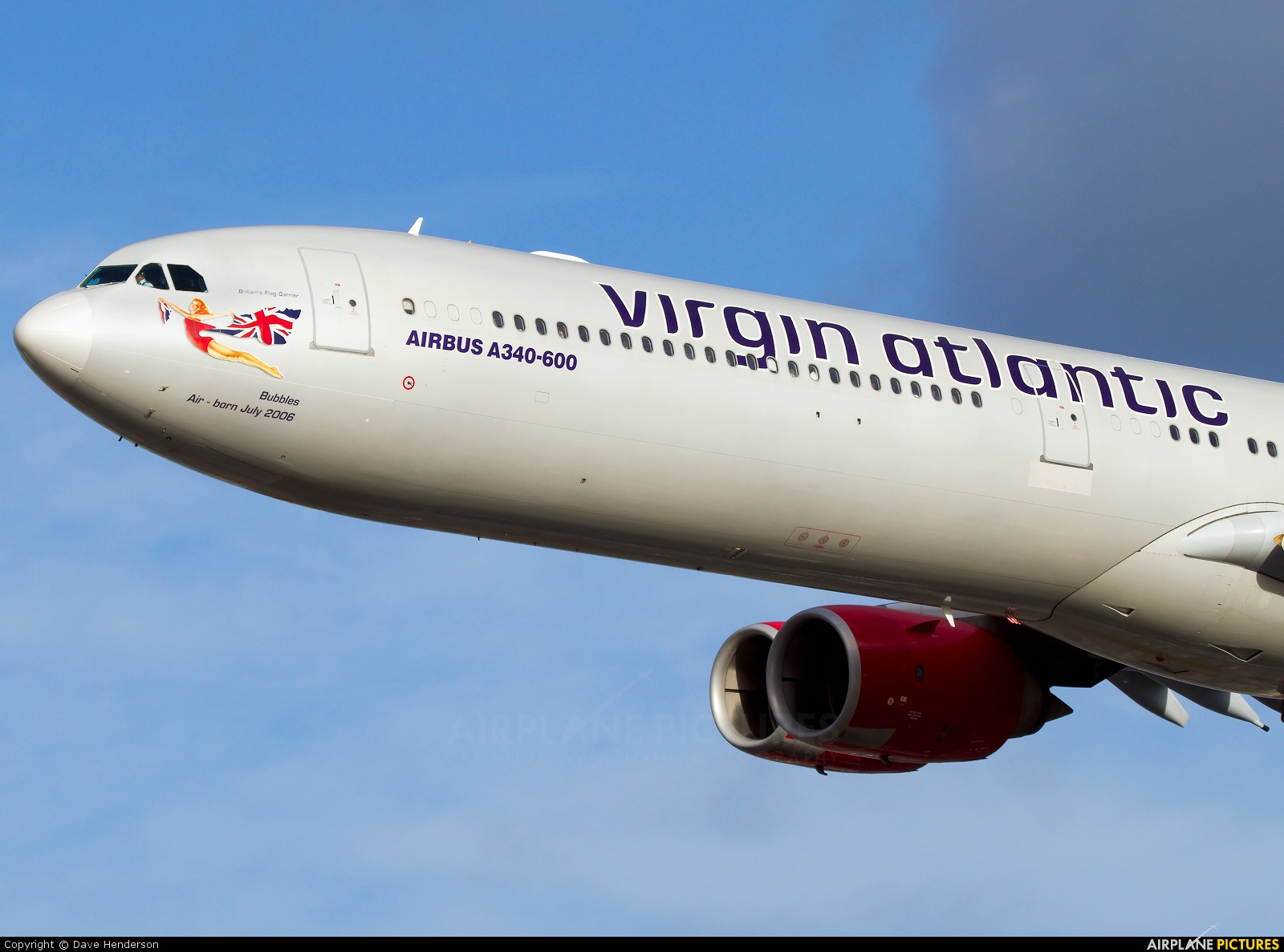 Virgin Atlantic G-VFIZ aircraft at London - Heathrow