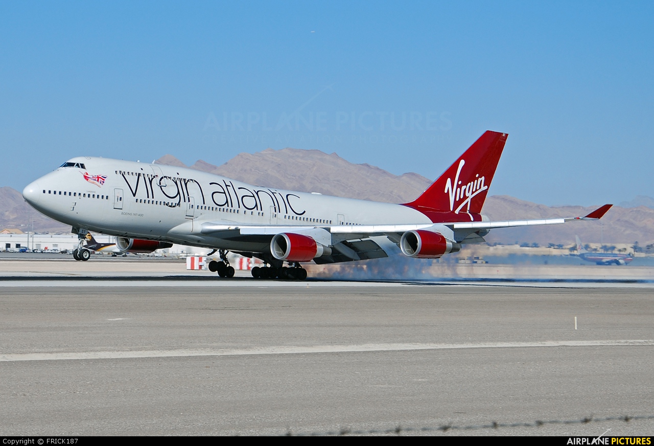Virgin Atlantic G-VAST aircraft at Las Vegas - McCarran Intl