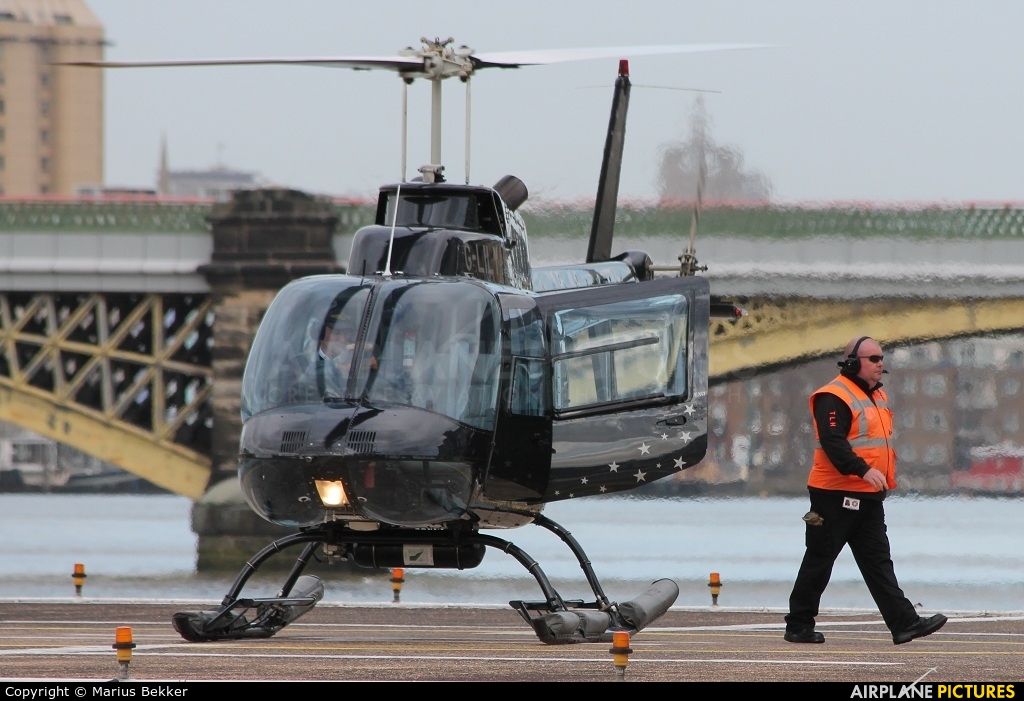 Private G-LILY aircraft at London Heliport