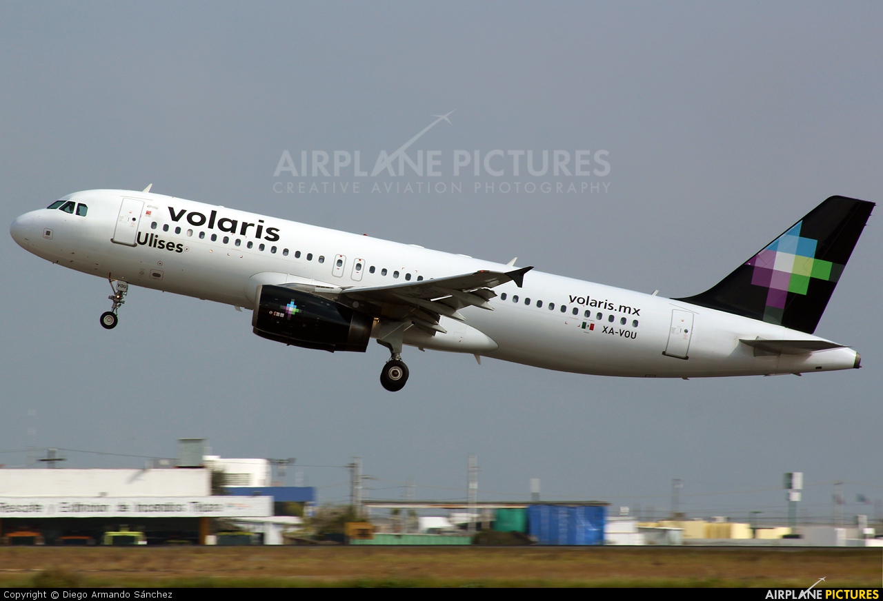 Volaris XA-VOU aircraft at Tijuana Intl