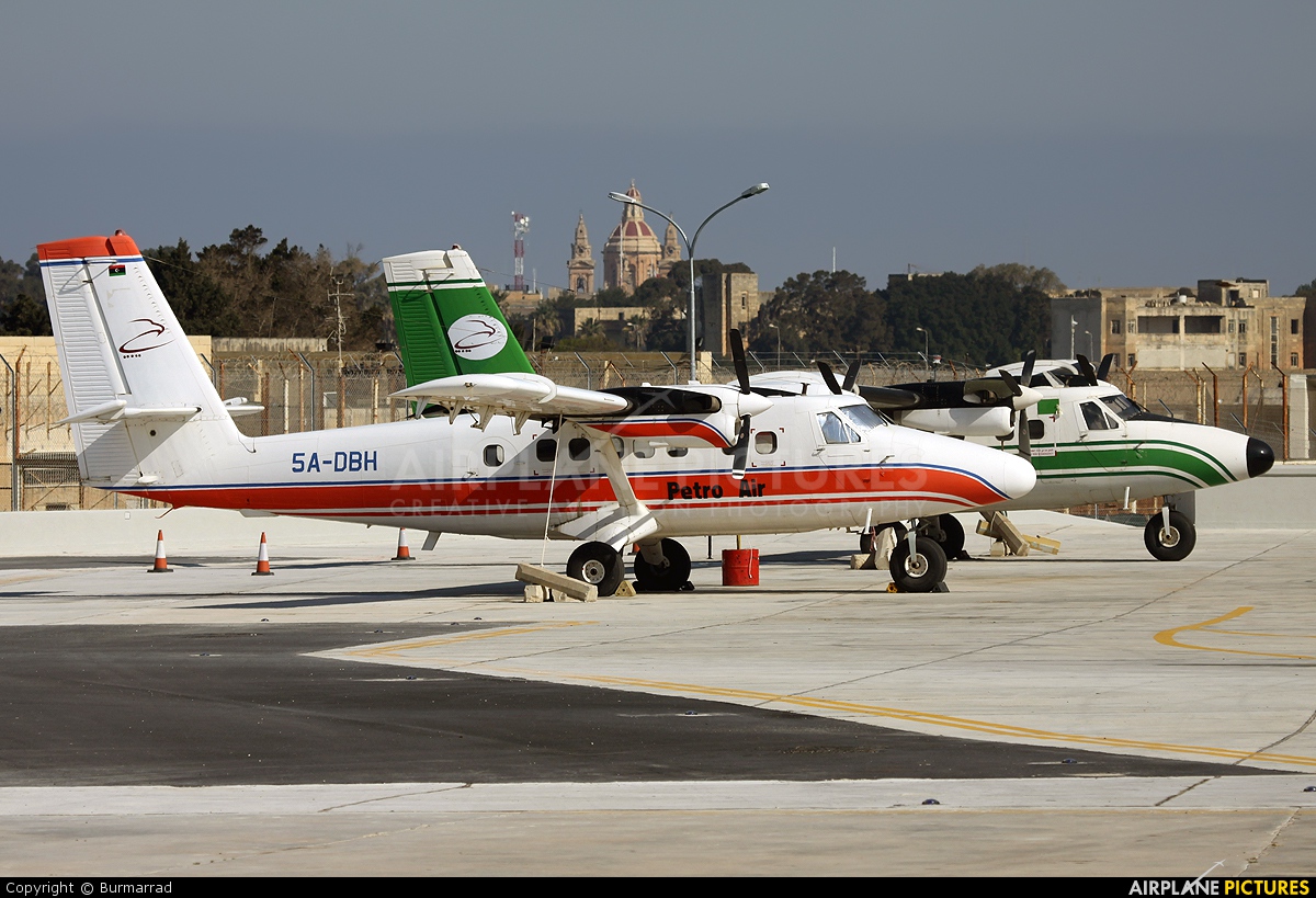 Petro Air 5A-DBH aircraft at Malta Intl