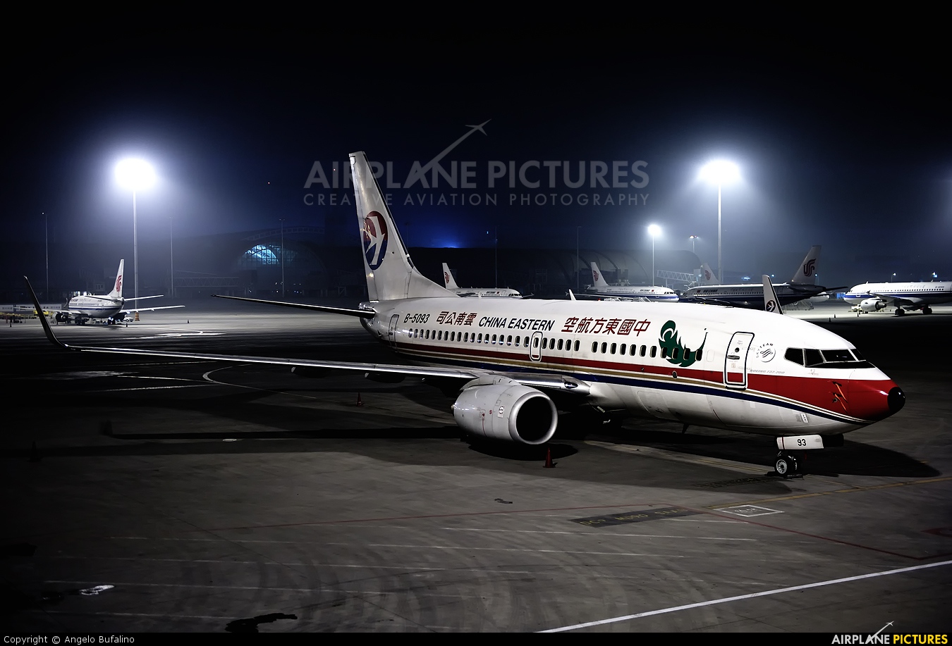 China Eastern Airlines B-5093 aircraft at Chengdu
