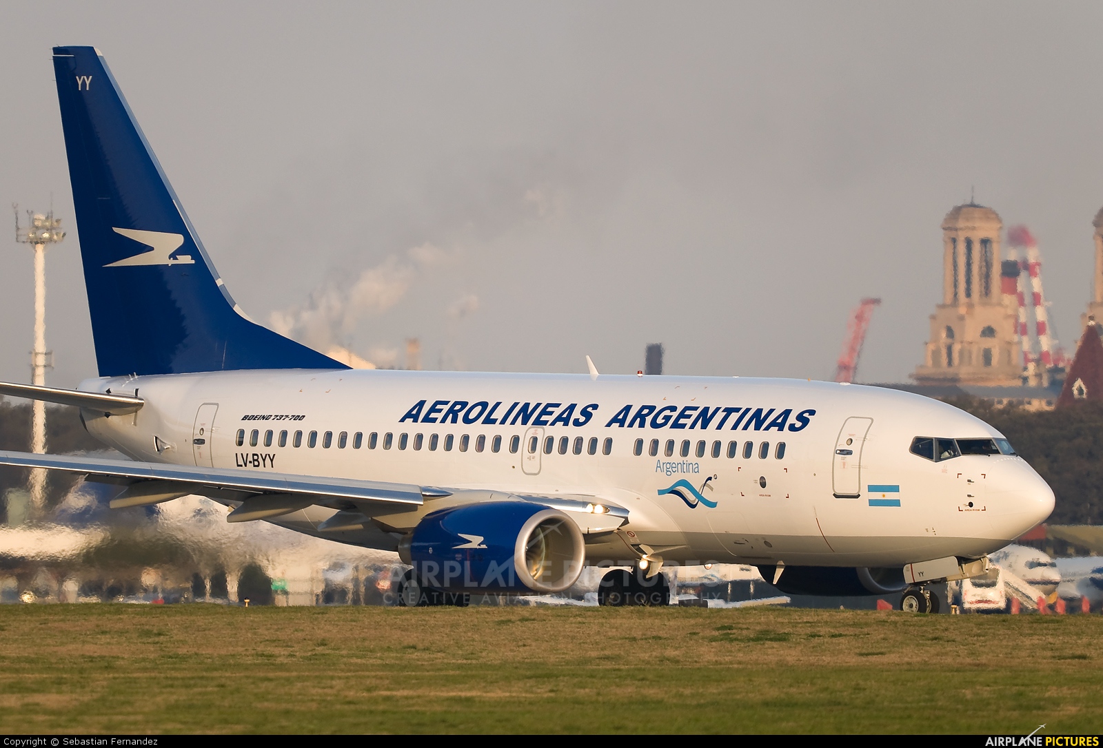Aerolineas Argentinas LV-BYY aircraft at Buenos Aires - Jorge Newbery