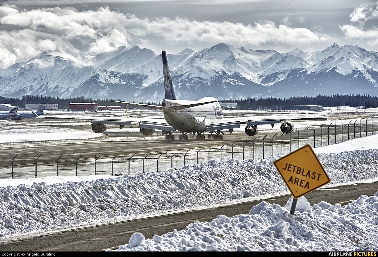 Polar Air Cargo N416MC aircraft at Anchorage - Ted Stevens Intl / Kulis Air National Guard Base