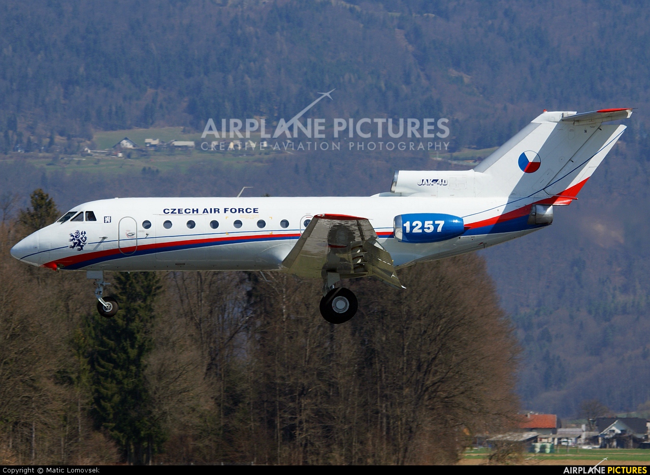 Czech - Air Force 1257 aircraft at Ljubljana - Brnik