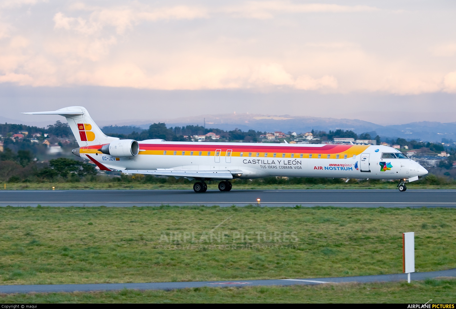 Air Nostrum - Iberia Regional EC-JZV aircraft at La Coruña