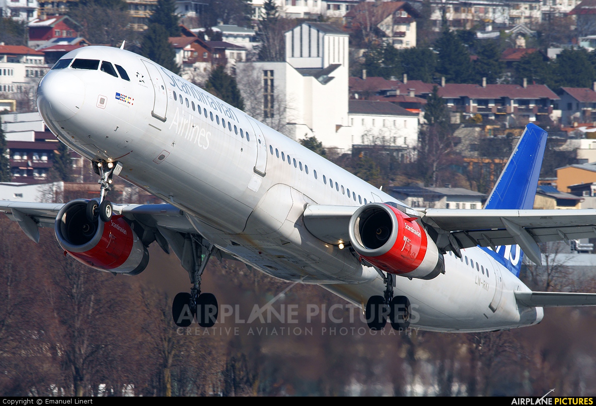 SAS - Scandinavian Airlines LN-RKI aircraft at Innsbruck