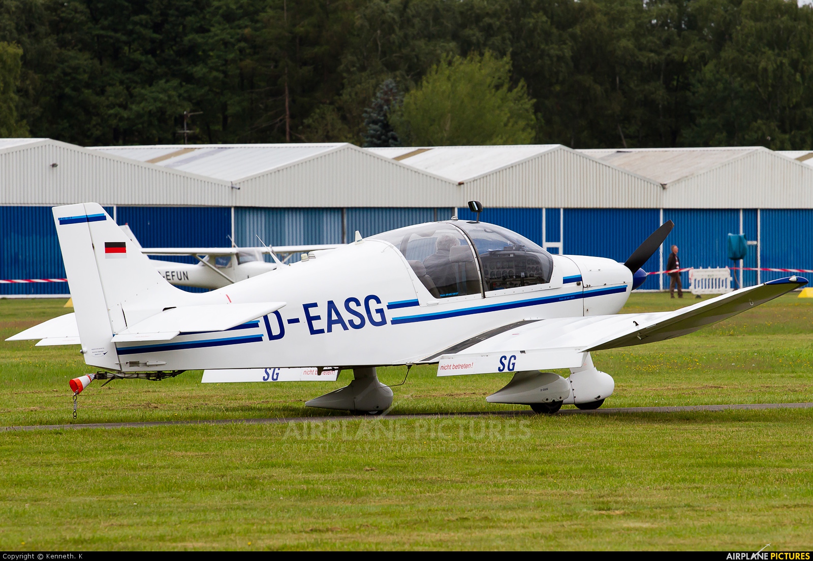 Private D-EASG aircraft at Borkenberge