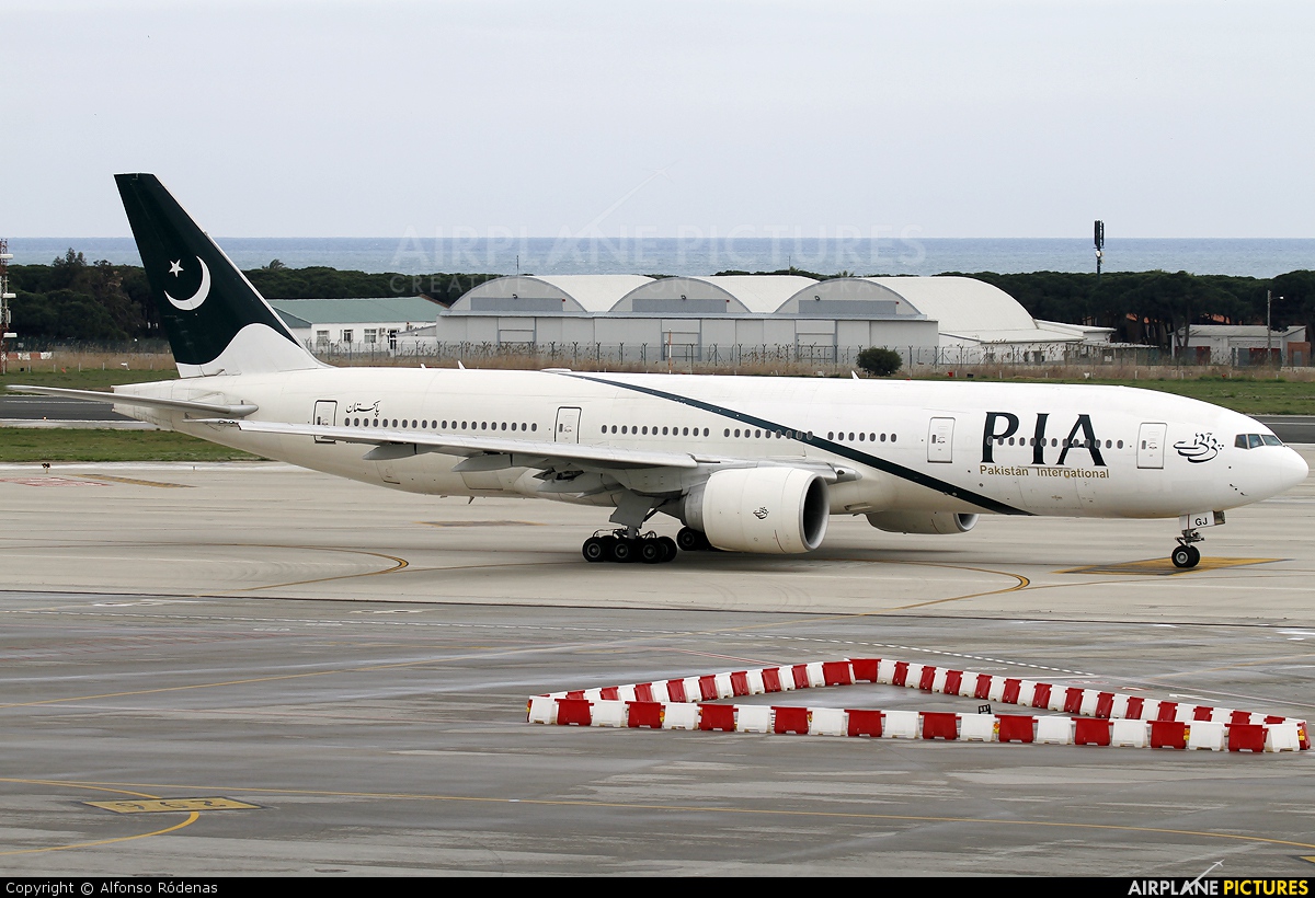 PIA - Pakistan International Airlines AP-BGJ aircraft at Barcelona - El Prat