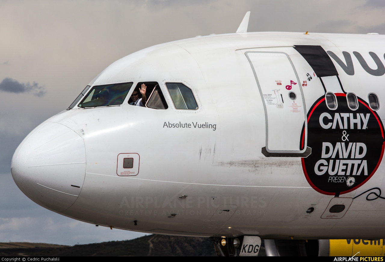 Vueling Airlines EC-KDG aircraft at Madrid - Barajas